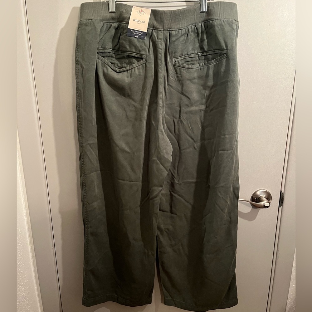3 NEW Pairs of Pants- St. John's Bay Wide Leg Crop High Rise Pants - Picture 7 of 16